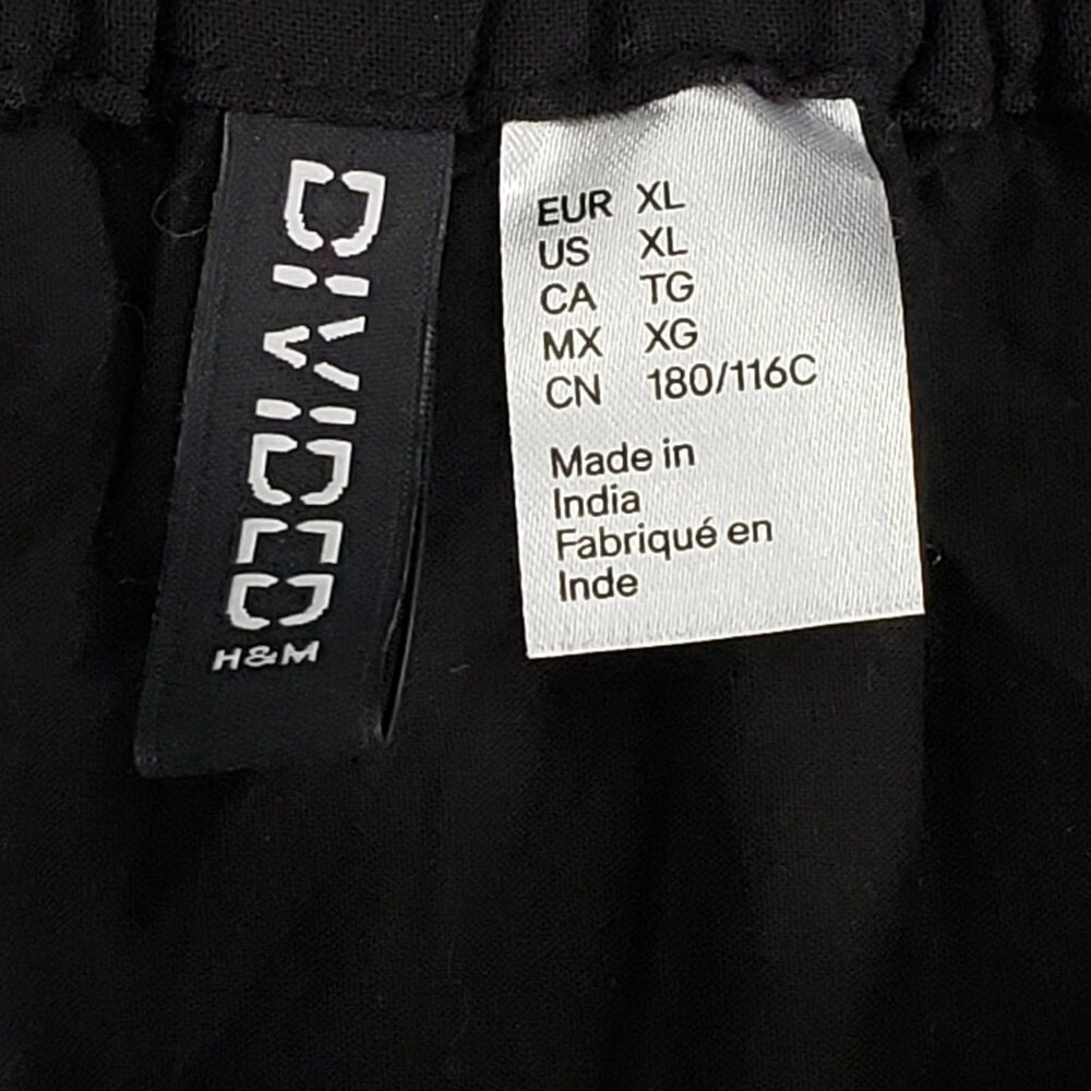 Black Embroidered Tie Strap Babydoll Dress XL Boho - Picture 8 of 11